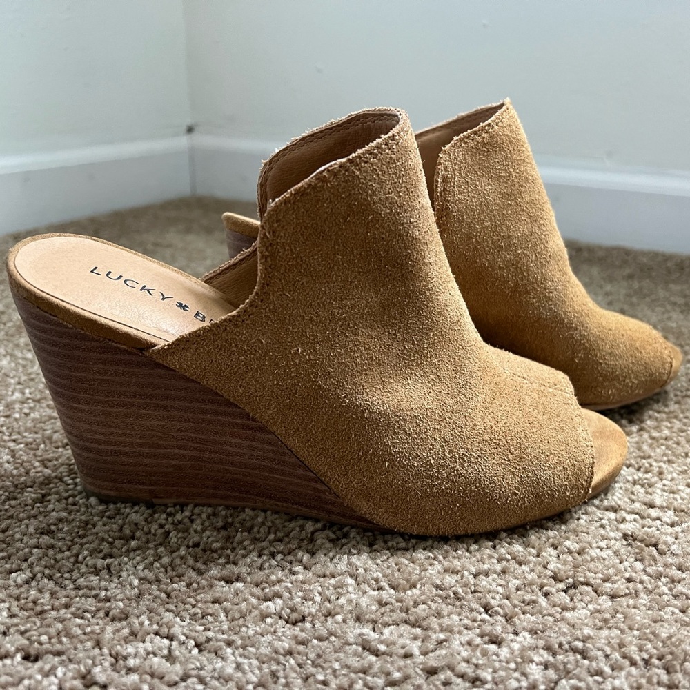 Lucky Brand Reygan slide wedges
